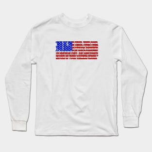 Statue Of Liberty quote USA Flag Long Sleeve T-Shirt